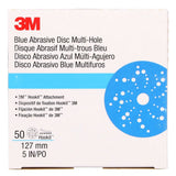 3M 321U 36162 Hookit Blue Abrasive Disc, Multi-Hole, 5 in, 220 Grade (7100091236) (200 Pack) - 10