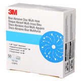 3M 321U 36172 Hookit Blue Abrasive Disc, Multi-Hole, 6 in, 80 Grade (7100091244) (200 Pack) - 8