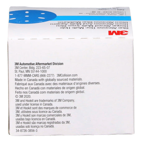 3M 321U 36142 Hookit Blue Abrasive Disc, Multi-hole, 3 in, 80 Grit (7100091341) (200 Pack) - 8