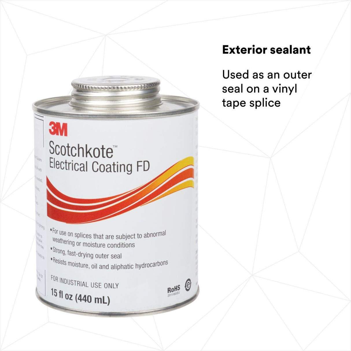 3M Scotchkote Electrical Coating FD, Fast-Drying Liquid Flexible Sealant and Bonding Agent, Self-Contained Applicator, 15 fl oz Can (SCOTCHKOTE FD) (7100095977)  - (10Pack) - 3