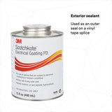 3M Scotchkote Electrical Coating FD, Fast-Drying Liquid Flexible Sealant and Bonding Agent, Self-Contained Applicator, 15 fl oz Can (SCOTCHKOTE FD) (7100095977)  - (10Pack) - 3