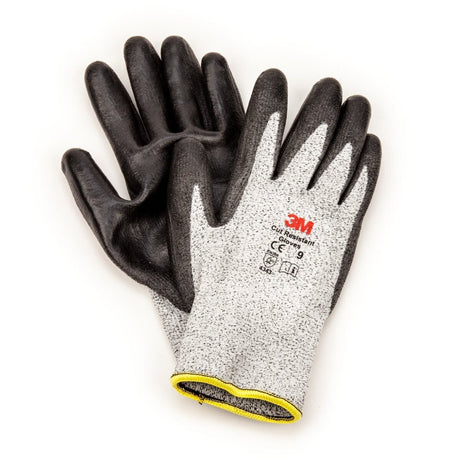 3M Comfort Grip Cut Resistant Gloves, ANSI 2, Medium, Gray (CGM-CRE) (7100097229) (1 Pair)  - (6Pack)