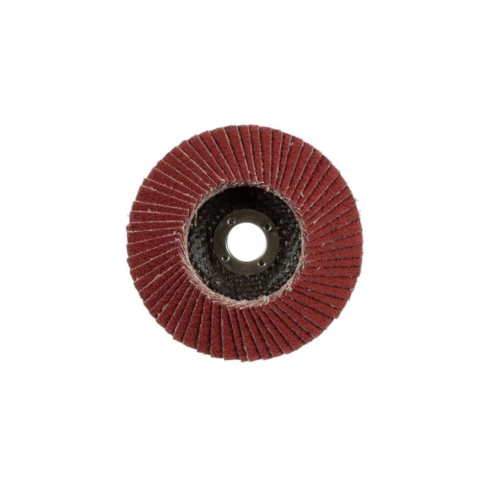 3M 967A Cubitron II Flap Disc , 60+, T29, 4 in x 5/8 in, Medium Pressure Applications, Light Deburring, Scale Removal, Oxide Removal, Surface Prep (7100097650) (10 Pack) - 4