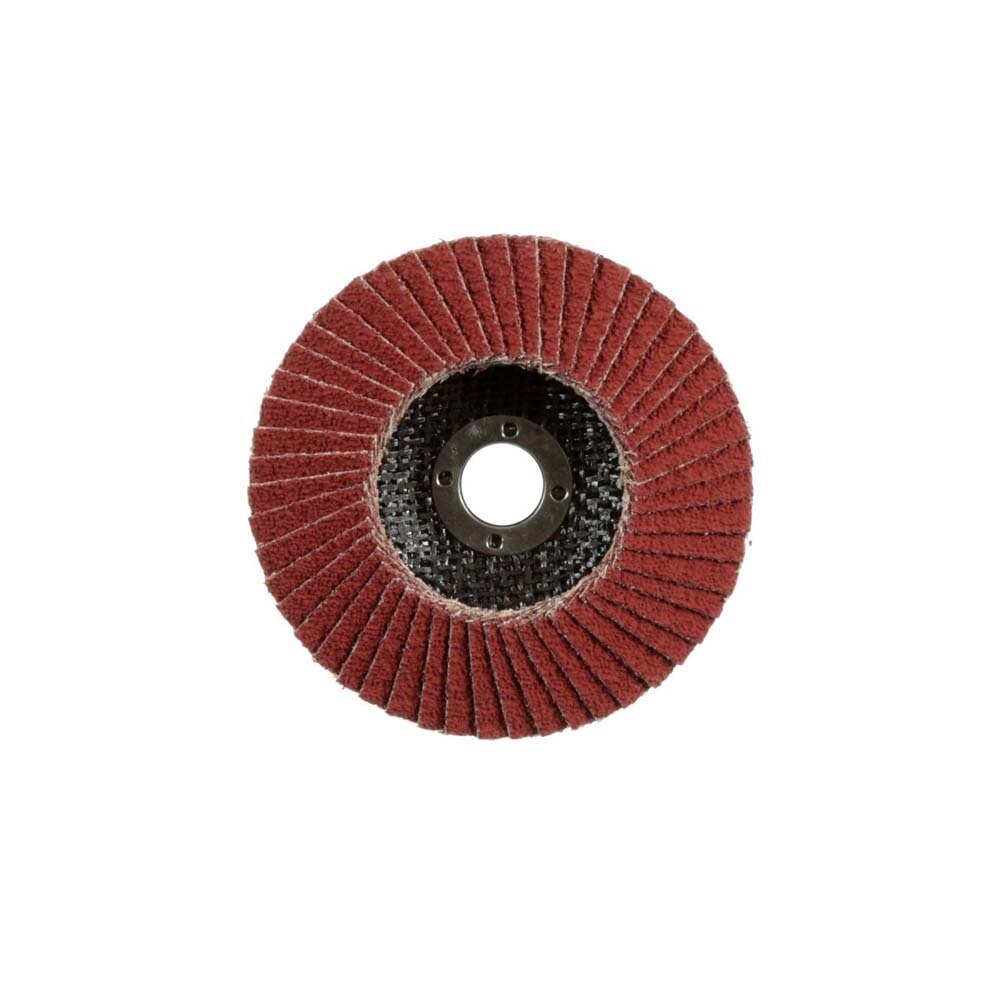 3M 967A Cubitron II Flap Disc , 40+, T29, 4 in x 5/8 in, Medium Pressure Applications, Light Deburring, Scale Removal, Oxide Removal, Surface Prep (7100097661) (10 Pack) - 4