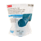 3M 321U 36206 Stikit Blue Abrasive Disc Roll, No Hole, 6 in, 180 Grade (7100098234) (500 Pack) - 5