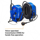 3M MT73H7B4D10NA-50 PELTOR WS LiteCom PRO III Headset, Intrinsically Safe, Neckband, Professional Grade Durability, Wireless Two-Way Communication Radio, Bluetooth, Boom Microphone, Royal Blue, MT73H7B4D10N-50 (7100099584) - 5