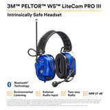 3M MT73H7F4D10NA-50 Intrinsically Safe-Headband, Royal Blue, One Size Fits Most (7100099585) - 2
