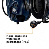 3M MT73H7P3E4D10NA PELTOR WS LiteCom PRO III Headset, Hard Hat Attached, Professional Grade Durability, Wireless Two-Way Communication Radio, Bluetooth, Boom Microphone, Navy Blue, MT73H7P3E4D10 (7100099586) - 5