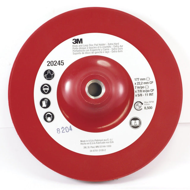 3M 9145CP Hook and Loop Disc Pad Holder, 4-1/2 in x 7/8 in Center Post 5/8 in-11 Internal (7100101156)  - (10Pack)
