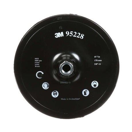 3M 28888 917CP Hook and Loop Disc Pad Holder , 7 in x 7/8 in Center Post 5/8-11 Internal (7100101200)  - (10Pack)