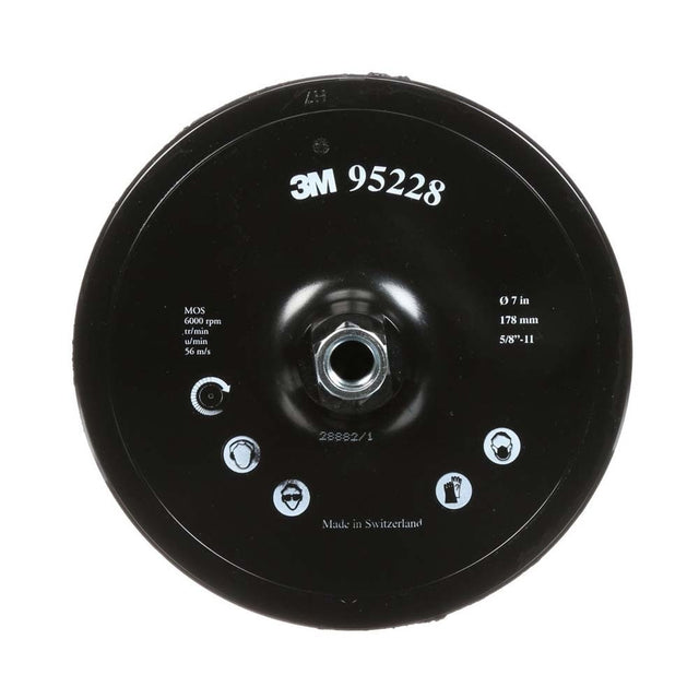 3M 28888 917CP Hook and Loop Disc Pad Holder , 7 in x 7/8 in Center Post 5/8-11 Internal (7100101200)  - (10Pack)