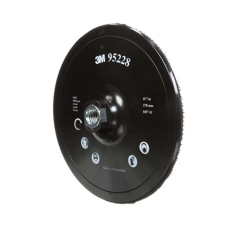 3M 28888 917CP Hook and Loop Disc Pad Holder , 7 in x 7/8 in Center Post 5/8-11 Internal (7100101200) - 3