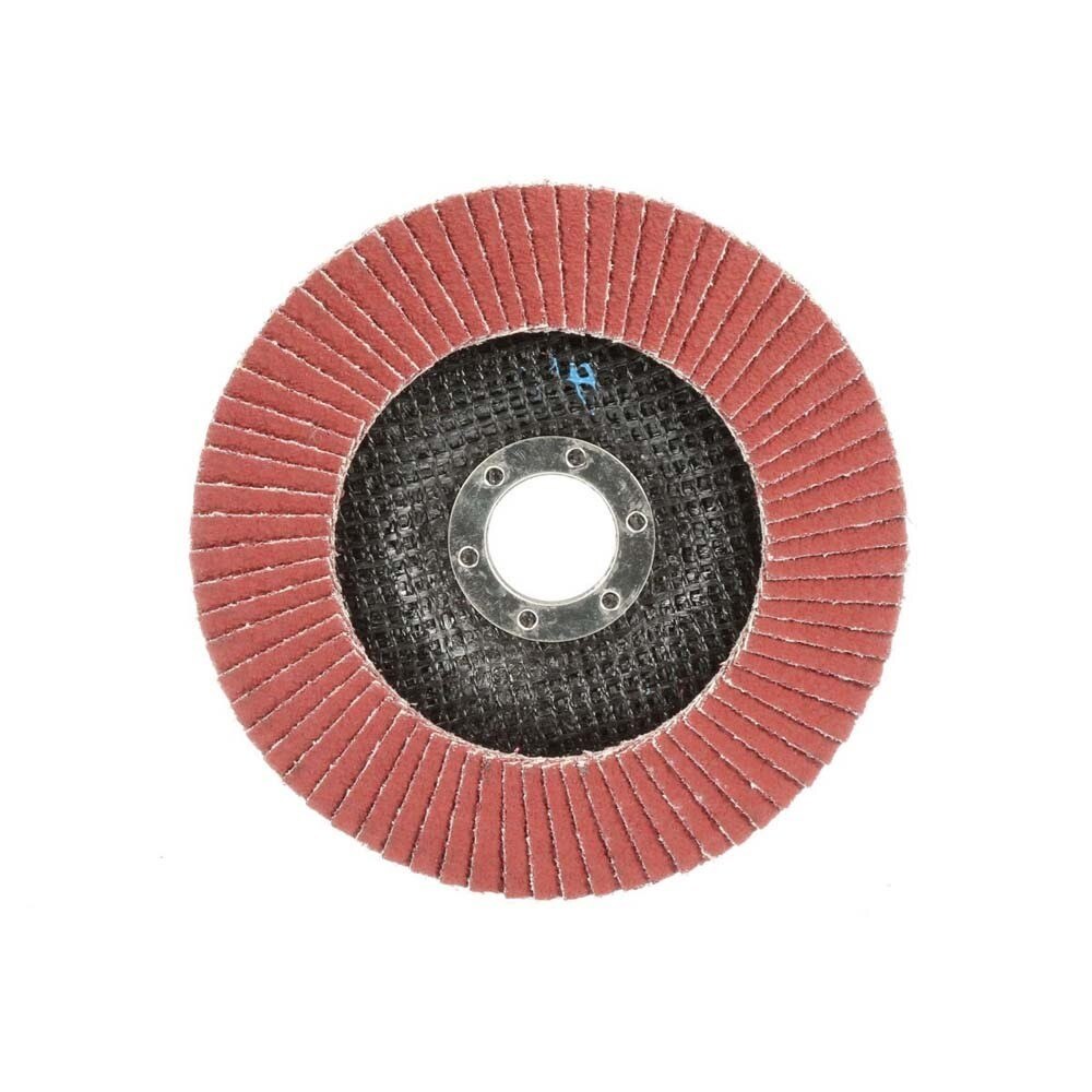 3M 969F Cubitron II Flap Disc , 40+ Grit, T29, 4 in x 3/8-24 Thread, Polyester Backing for Heavy Grinding and Weld Removal (7100104616) (10 Pack) - 2
