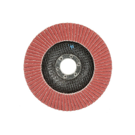 3M 969F Cubitron II Flap Disc, 60+, T29 Quick Change, 4-1/2 in x 5/8 in-11, Polyester Backing, Precision Shaped Ceramic, Maroon (7100104900)  - (10Pack)