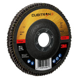 3M 969F Cubitron II Flap Disc 40 Plus T27 4-1/2 in x 7/8 in Giant Polyester Backing (7100104912)  - (10 Pack) - 3