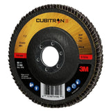 3M 969F Cubitron II Flap Disc 40 Plus T27 4-1/2 in x 7/8 in Giant Polyester Backing (7100104912)  - (10 Pack) - 4