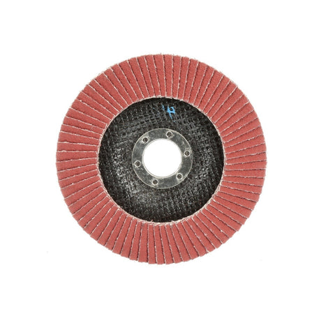 3M 969F Cubitron II Flap Disc, 80+, T27, Maroon, 4-1/2 in x 7/8 in, Polyester Backing (7100104941) (10 Pack)