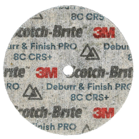 3M DP-UW Scotch-Brite Deburr & Finish PRO Unitized Wheel, 8C Coarse+, 3 in x 1/2 in x 1/4 in (7100105530) (20 Pack) - 4