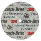 3M DP-UW Scotch-Brite Deburr & Finish PRO Unitized Wheel, 8C Coarse+, 3 in x 1/2 in x 1/4 in (7100105530) (20 Pack) - 4