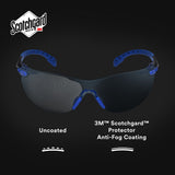 3M S1102SGAF-KT Solus 1000-Series Safety Glasses Kit with Foam Gasket and Elastic Strap, Gray Anti-Fog Lens, Blue Black Frame (7100105846)  - (20 Pack) - 8