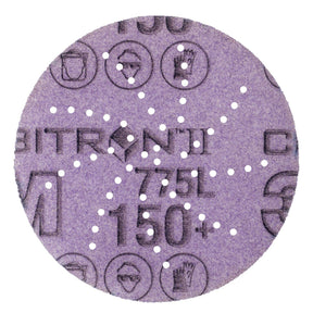 3M 775L Xtract Hookit Film Disc 150+ Purple 3 in (7100106717) (250 Pack)
