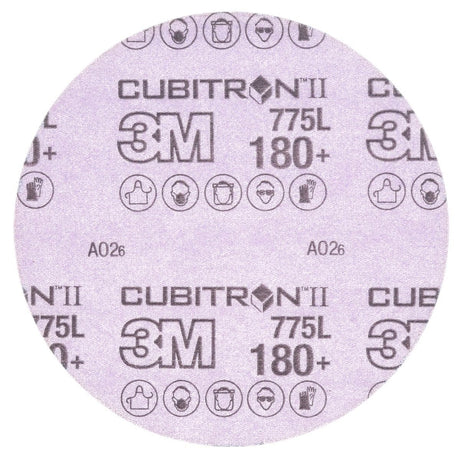 3M 775L Cubitron II Hookit Film Disc, 180+ Grit, Purple, 3 in, 3 mil, 300V (7100106768) (250 Pack)