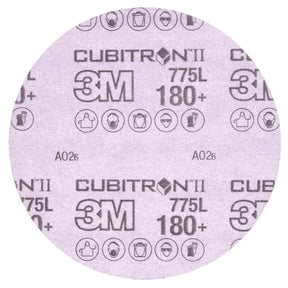 3M 775L Cubitron II Hookit Film Disc, 180+ Grit, Purple, 3 in, 3 mil, 300V (7100106768) (250 Pack)