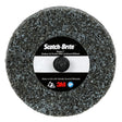 3M Scotch Brite Roloc Deburr & Finish PRO Unitized Wheel, DP-UR, 8C Coarse+, TR, 3 in x 1/8 in (7100109130) (40 Pack)