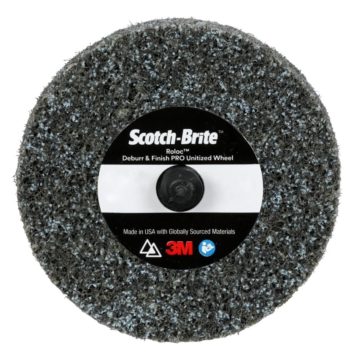 3M Scotch Brite Roloc Deburr & Finish PRO Unitized Wheel, DP-UR, 8C Coarse+, TR, 3 in x 1/8 in (7100109130) (40 Pack)