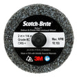 3M Scotch Brite Roloc Deburr & Finish PRO Unitized Wheel, DP-UR, 8C Coarse+, TR, 2 in x 1/4 in (7100109131) (60 Pack)