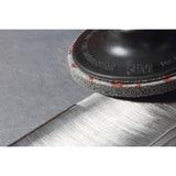 3M Scotch Brite Roloc Deburr & Finish PRO Unitized Wheel, DP-UR, 8C Coarse+, TR, 2 in x 1/4 in (7100109131) (60 Pack) - 6