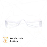 3M 62099 Virtua Safety Glasses Clear Hard Coat Lens Clear Frame Anti-Scratch Wraparound Lightweight (7100109223) (1 Pair)  - (20Pack) - 10