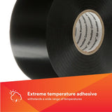 3M 50P-2X100FT-K Vinyl Corrosion Protection Tape 50, Printed, Black PVC, 10 mil, 2 in x 100 ft (7100109984) (24 Pack) - 2