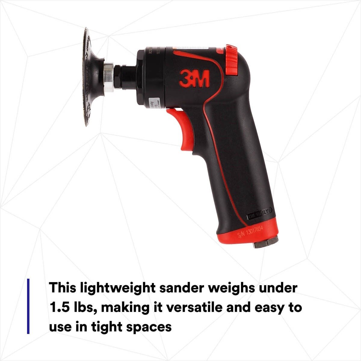3M 33577 Pistol Grip Disc Sanders for Body Repair, 50 mm and 75 mm, 18,000 Max RPM (7100110951) - 10