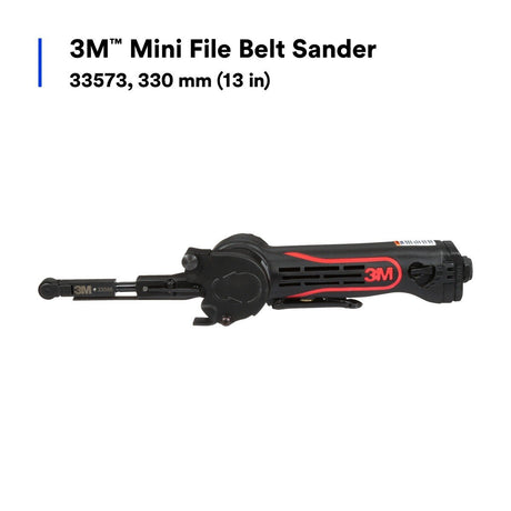 3M 33573 Mini File Belt Sander for Body Repair, Pneumatic, 13 in, 0.65 HP, 17000 rpm (7100110995) - 4