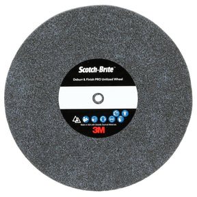 3M DP-UW Scotch-Brite Deburr & Finish PRO Unitized Wheel, 8C Coarse+, 6 in x 1 in x 1 in (7100111228) (2 Pack)