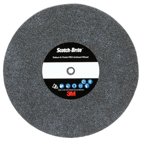 3M DP-UW Scotch-Brite Deburr & Finish PRO Unitized Wheel, 8C Coarse+, 6 in x 1 in x 1 in (7100111228) (2 Pack)