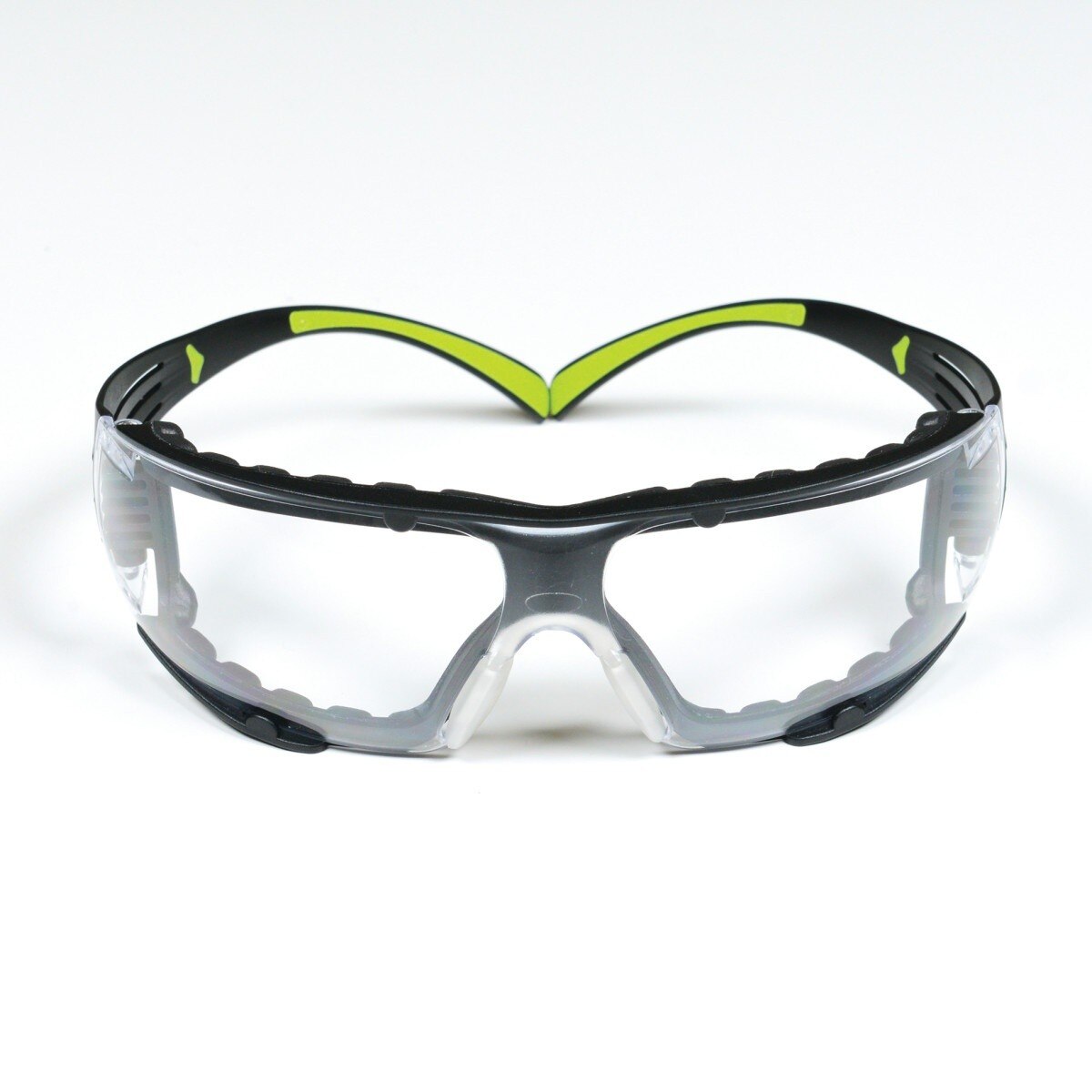 3M SF401AF-FM SecureFit 400 Safety Glasses, Clear Anti-Fog Anti-Scratch Polycarbonate Lens, Green/Black Frame, Foam Gasket, Z87 UV Protection (7100112131) (1 Pair)  - (20Pack)