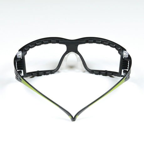 3M SF401AF-FM SecureFit 400 Safety Glasses, Clear Anti-Fog Anti-Scratch Polycarbonate Lens, Green/Black Frame, Foam Gasket, Z87 UV Protection (7100112131) (1 Pair)  - (20Pack) - 8