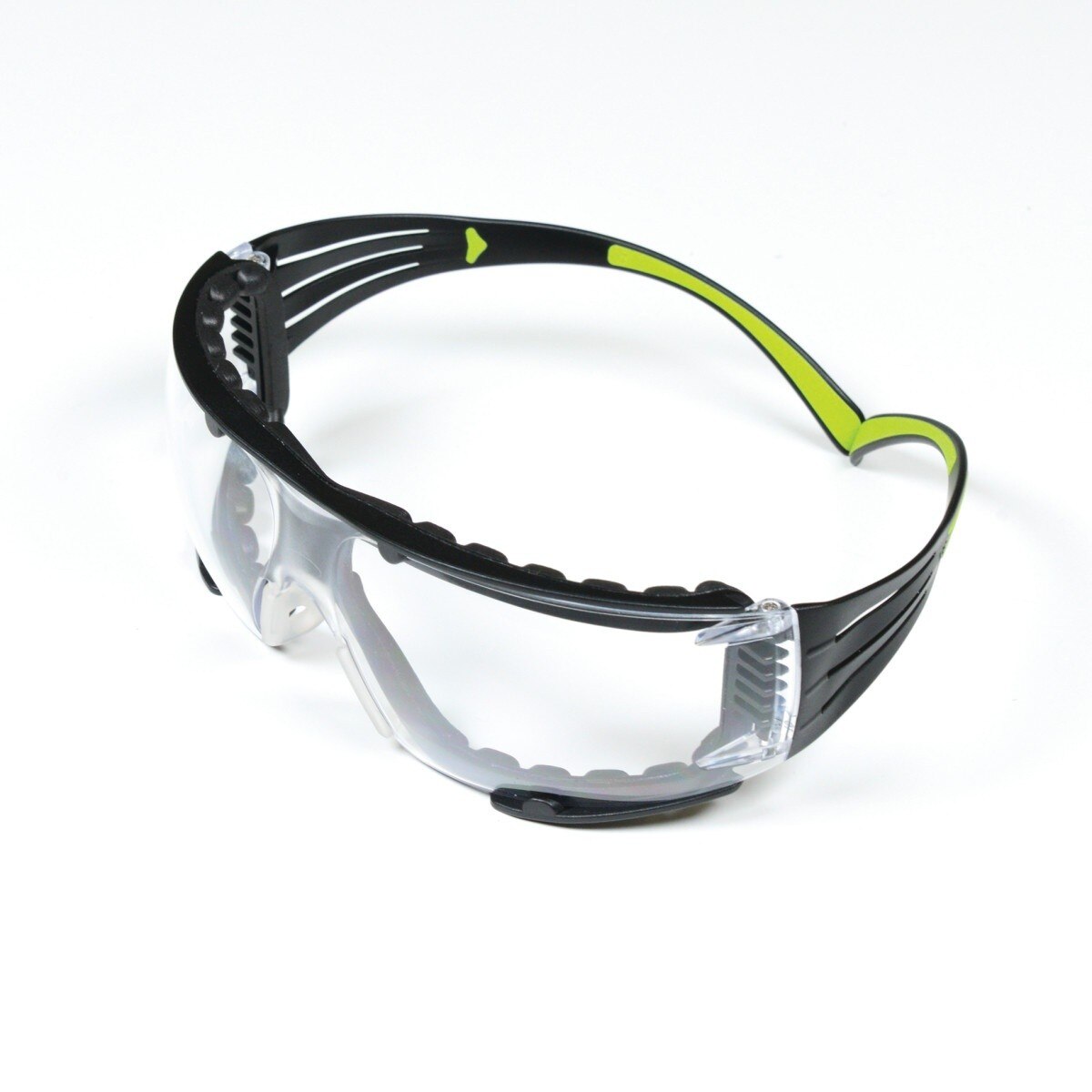 3M SF401AF-FM SecureFit 400 Safety Glasses, Clear Anti-Fog Anti-Scratch Polycarbonate Lens, Green/Black Frame, Foam Gasket, Z87 UV Protection (7100112131) (1 Pair)  - (20Pack) - 9