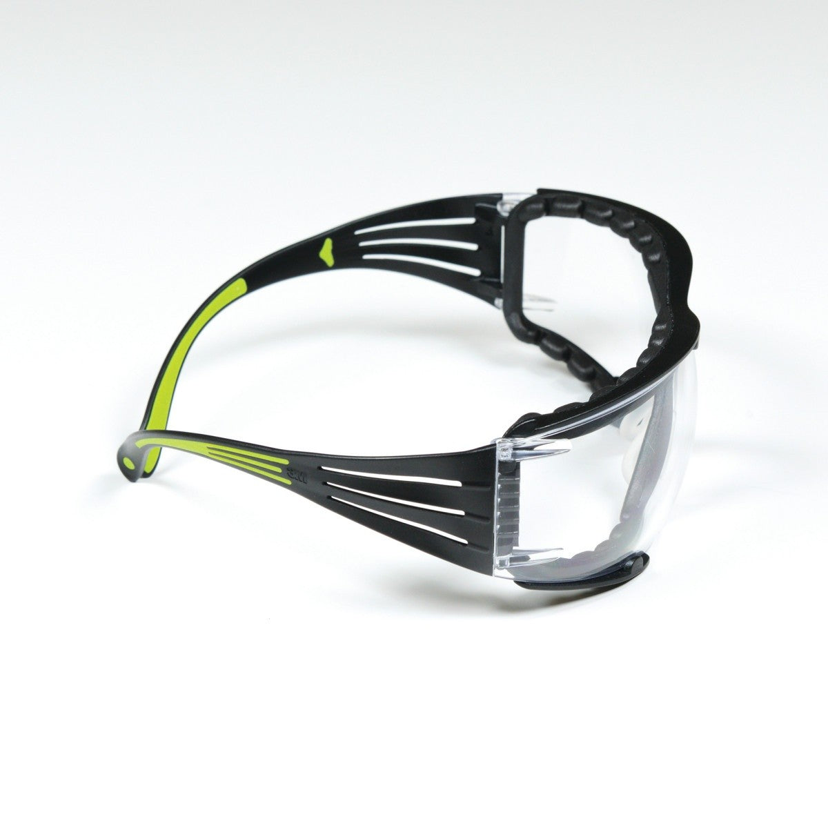 3M SF401AF-FM SecureFit 400 Safety Glasses, Clear Anti-Fog Anti-Scratch Polycarbonate Lens, Green/Black Frame, Foam Gasket, Z87 UV Protection (7100112131) (1 Pair)  - (20Pack) - 10