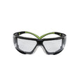 3M SF410AS-FM SecureFit Safety Glasses, Indoor/Outdoor Mirror Anti-Scratch Lens, Green/Black Frame, Removable Foam Gasket, ANSI Z87 UV Protection (7100112223)  - (20Pack)