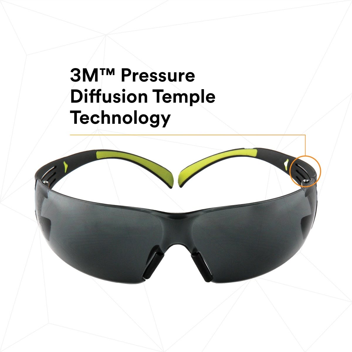 3M SF402AF SecureFit 400 Series Safety Glasses, Anti Fog Anti Scratch, Gray Lens, Black Green Frame (7100112433)  - (20Pack) - 4