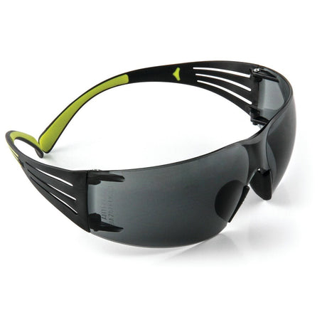 3M SF402AF SecureFit 400 Series Safety Glasses, Anti Fog Anti Scratch, Gray Lens, Black Green Frame (7100112433)  - (20Pack) - 8