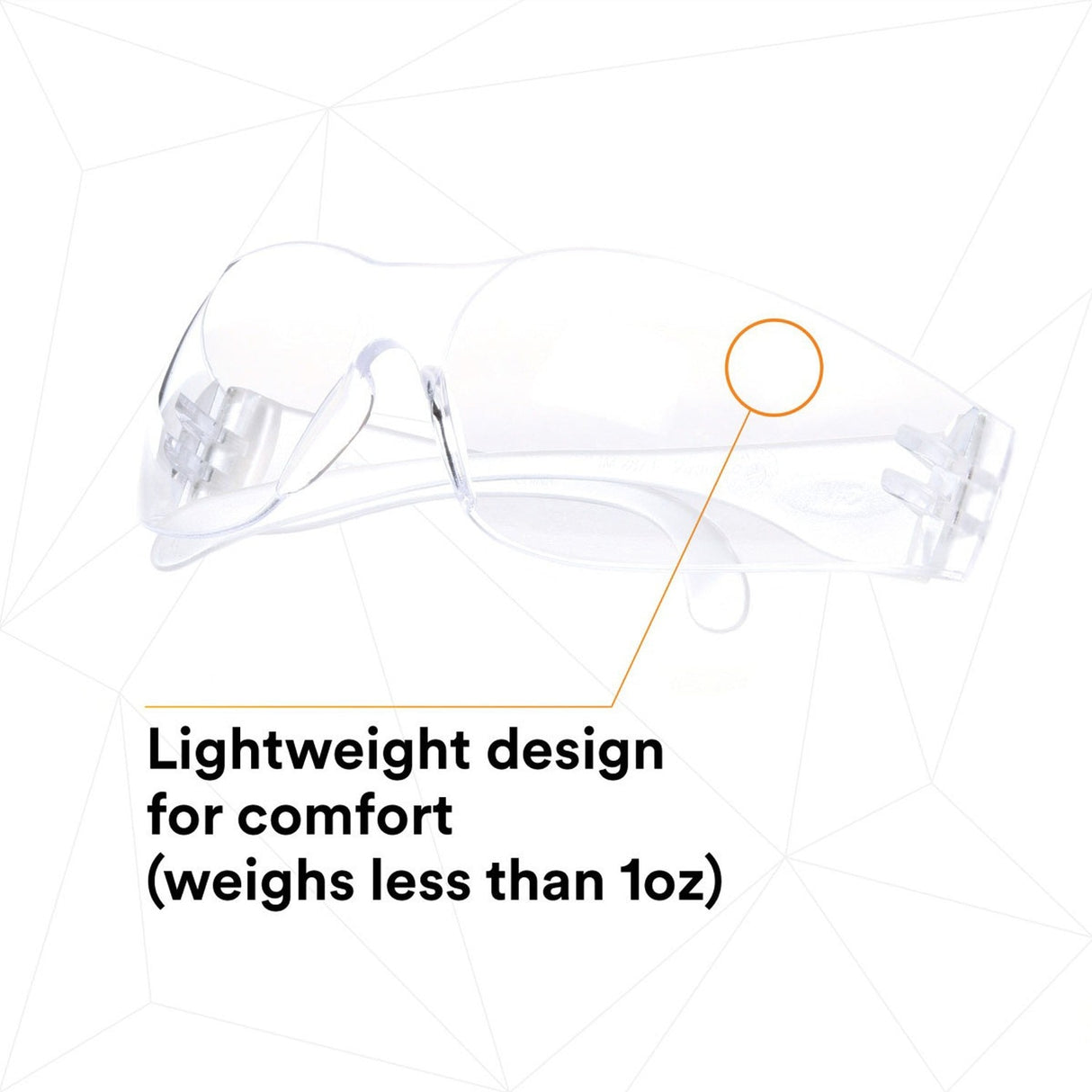 3M 7100112434 Tekk Virtua Anti-Fog Safety Glasses, Clear Frame and Lens  - (20Pack) - 3