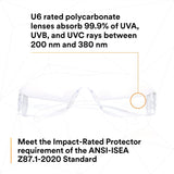 3M 7100112434 Tekk Virtua Anti-Fog Safety Glasses, Clear Frame and Lens  - (20Pack) - 8
