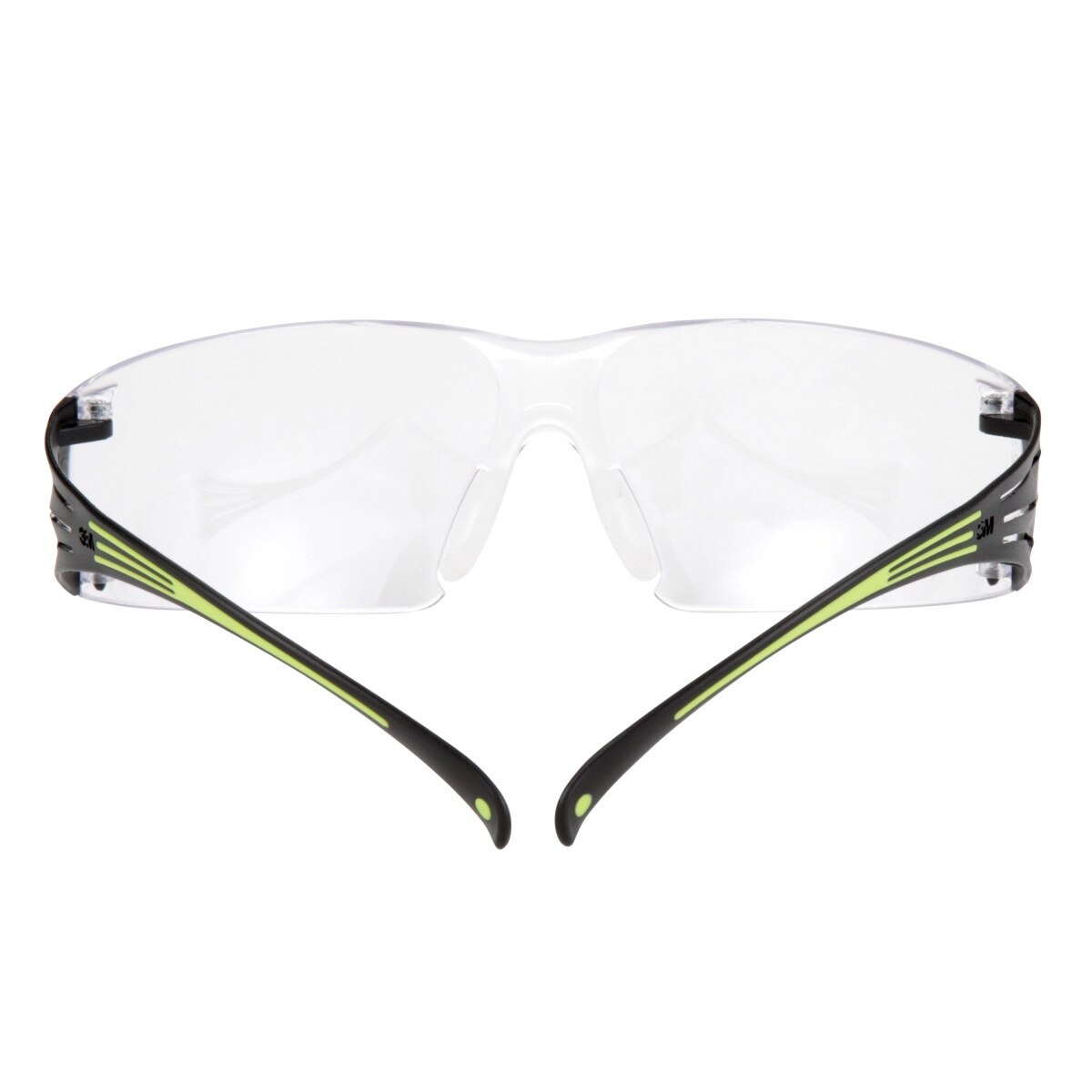 3M SF401AF SecureFit Safety Glasses, 400 Series, Clear Lens, Anti-Fog Anti-Scratch, Green/Black Frame, Polycarbonate, ANSI Z87, UV Protection (7100112435)  - (20Pack) - 4