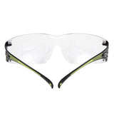 3M SF401AF SecureFit Safety Glasses, 400 Series, Clear Lens, Anti-Fog Anti-Scratch, Green/Black Frame, Polycarbonate, ANSI Z87, UV Protection (7100112435)  - (20Pack) - 4