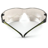 3M SF410AS SecureFit Anti-Scratch Indoor/Outdoor Mirror Lens Safety Glasses, Green/Black Frame, ANSI Z87 (SF410AS) (7100112436) (Case of 20)  - (20Pack) - 3