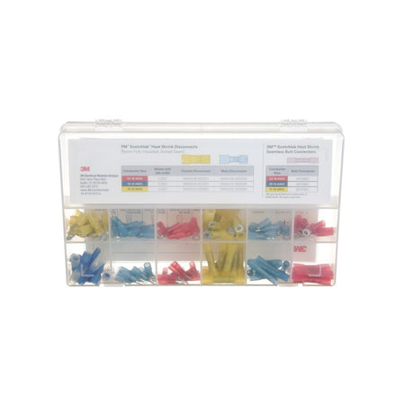 3M Heat Shrink Terminal Kit, Selection of 12 Terminals, Refillable Compact Portable Durable (SHSTK-1) (7100112733) (120 Pieces)  - (4Pack) - 5